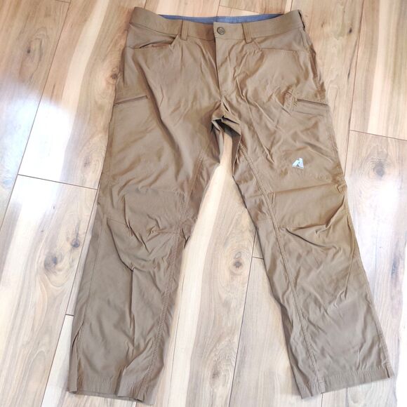 Eddie Bauer First Ascent Guide Pro Pants Men's 38 (37x29) Brown Cargo Hiking - Picture 1 of 13